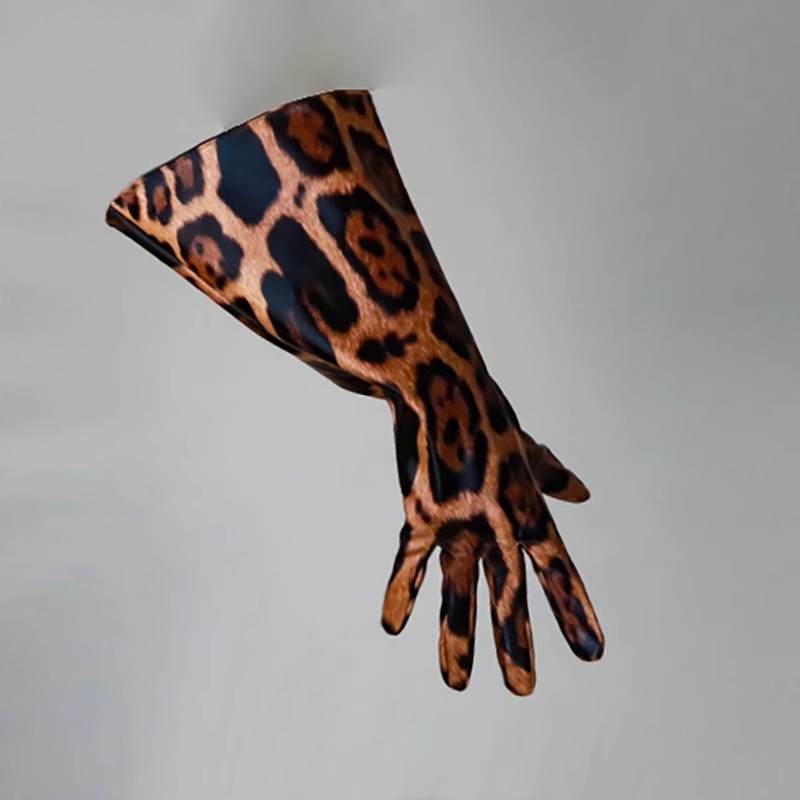 Formal Glove Leather - Guantes Largos de Piel Sintética con