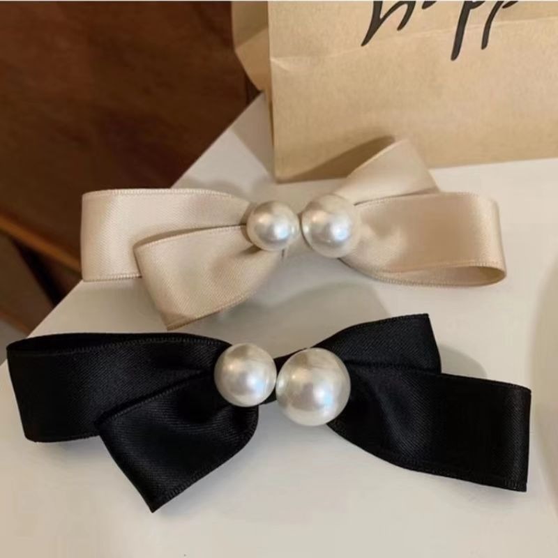 Satin Bow Tie - Lazos para el pelo para mujer,