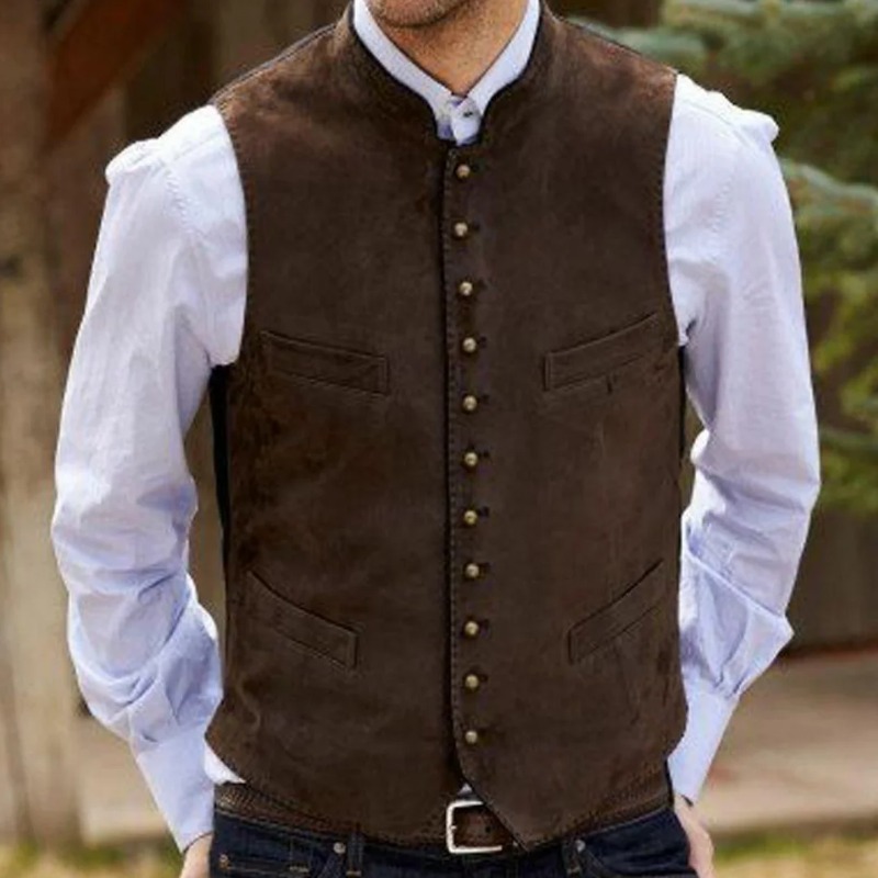Men Formal Wear Vest - Chaleco de hombre de terciopelo de