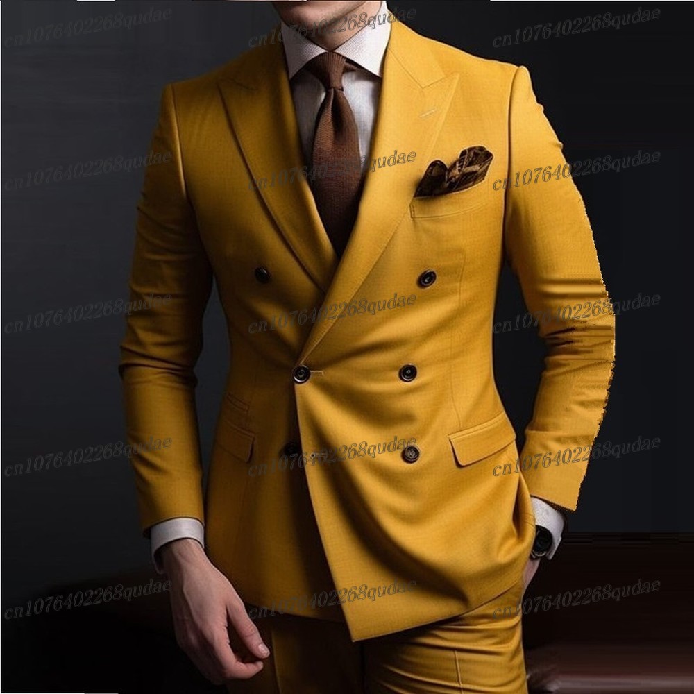 Formal Wear For Men Yellow - Traje Formal amarillo oscuro para hombre,