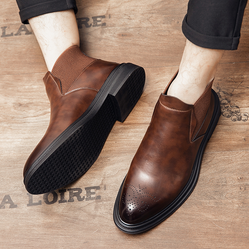 Men'S Style Formal Wear - Los zapatos de cuero de caña