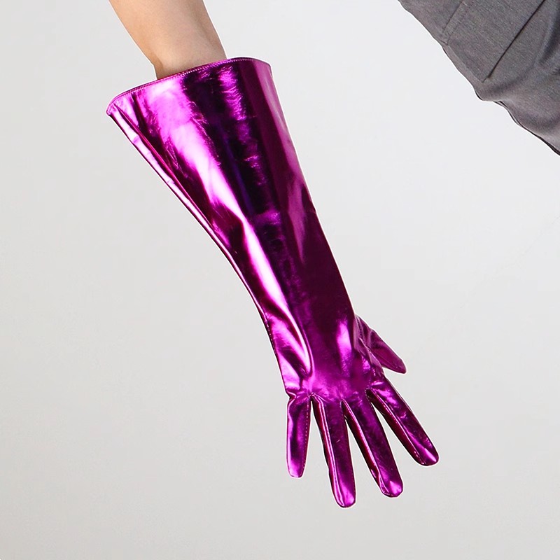 Formal Glove Leather - Guantes Largos de Piel Sintética para