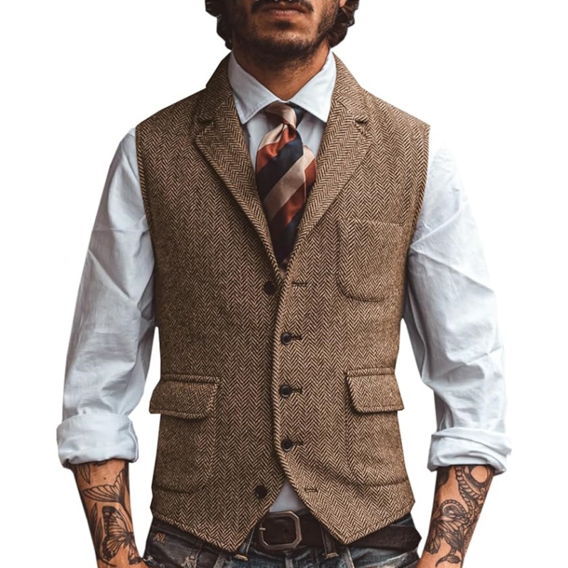 Men Formal Wear Vest - Nuevo Chaleco de Traje para Hombre