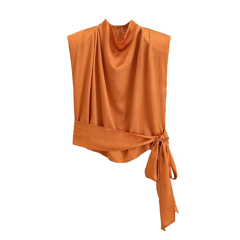 YENKYE, nueva blusa sin mangas - Satin Bow Tie reseña y precio