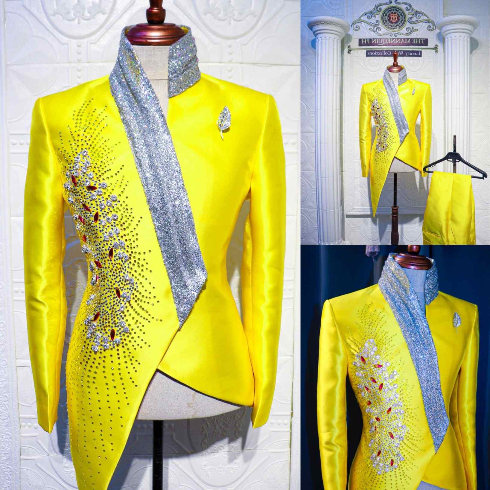 Esmoquin de boda amarillo a la - Formal Wear For Men Yellow reseña y precio