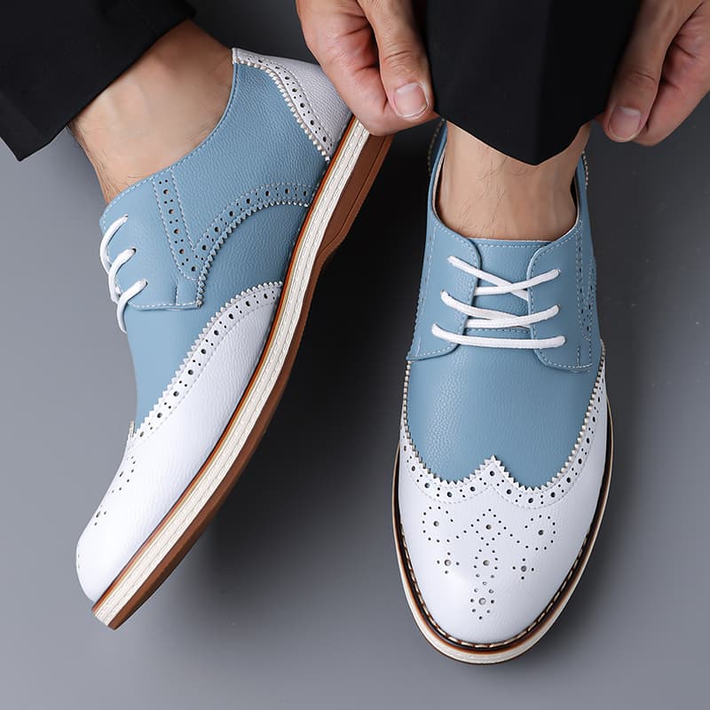 Zapatos Oxford de dos tonos en - Patent Leather Oxford reseña y precio