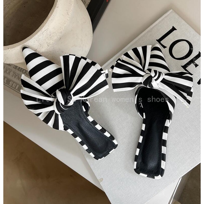 Zapatos de Tacón Bajo con Lazo - Satin Bow Tie reseña y precio