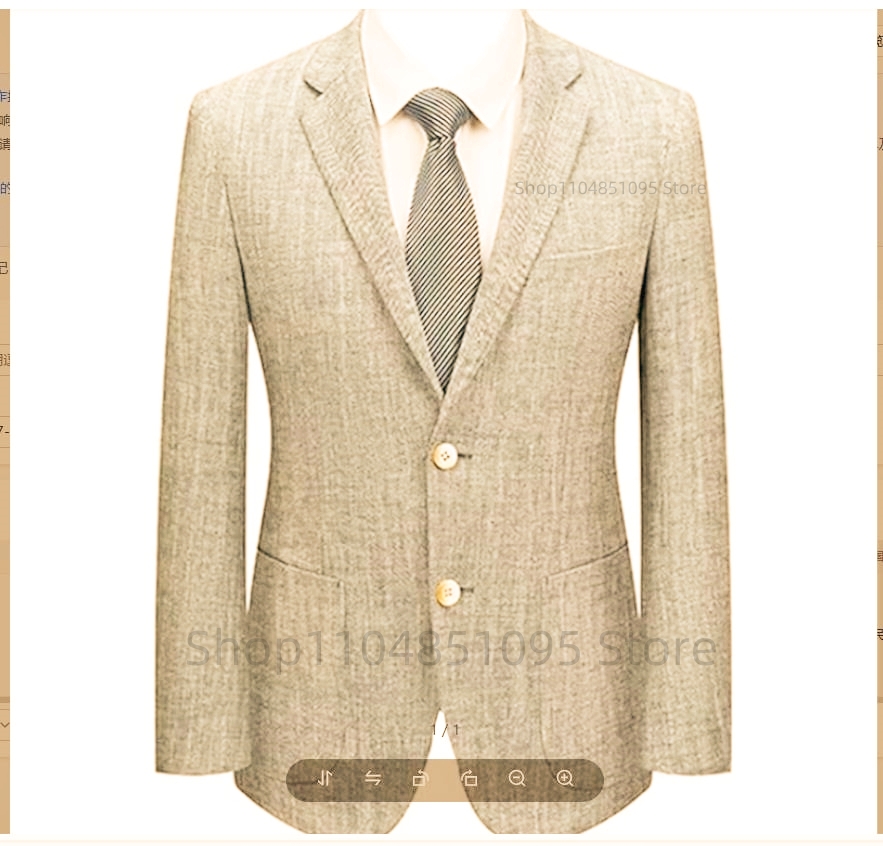 Blazer de Lino para Hombre, Co - Men Formal Wear For Summer reseña y precio