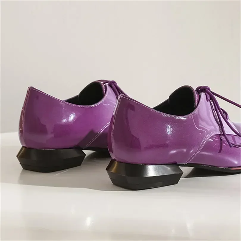 Oxfords británicos para mujer, - Patent Leather Oxford reseña y precio
