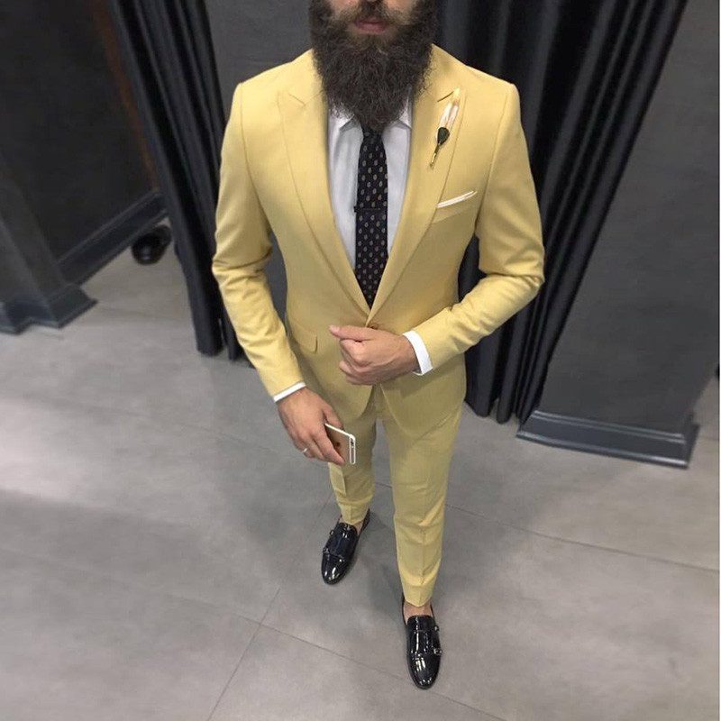 2025, los últimos trajes amari - Formal Wear For Men Yellow reseña y precio