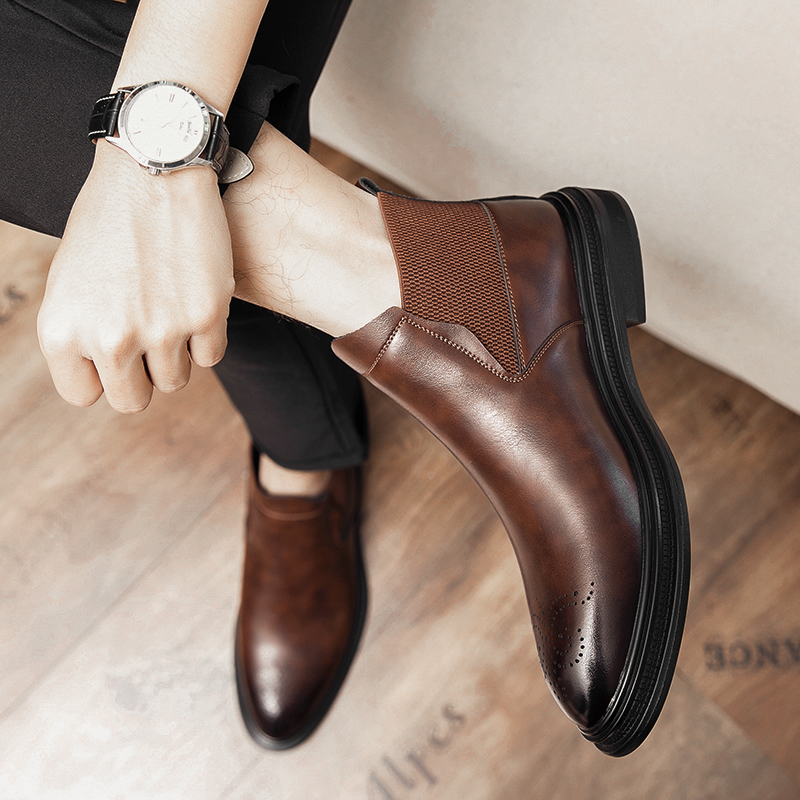 Los zapatos de cuero de caña a - Men'S Style Formal Wear reseña y precio
