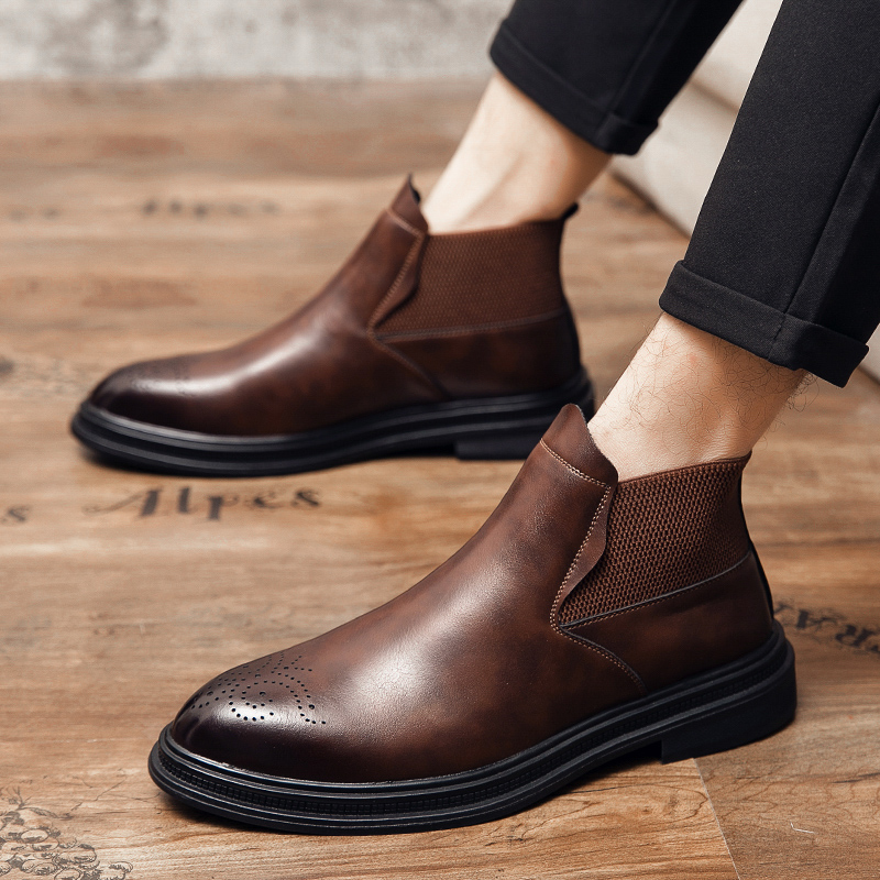 Los zapatos de cuero de caña a - Men'S Style Formal Wear reseña y precio
