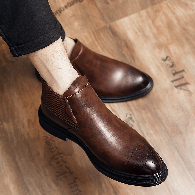 Los zapatos de cuero de caña a - Men'S Style Formal Wear reseña y precio