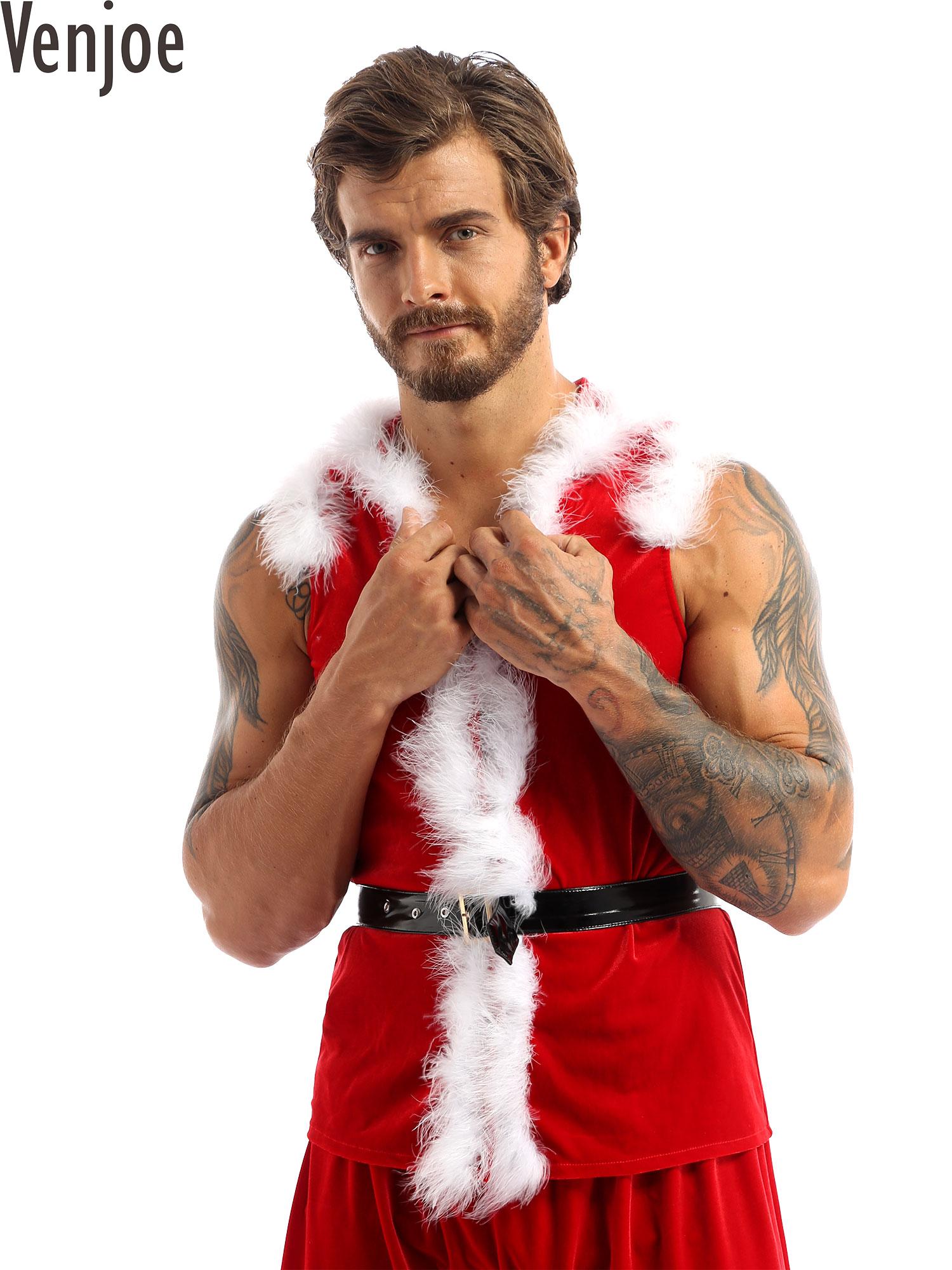 Disfraz de Cosplay de Papá Noe - Men Formal Wear Vest reseña y precio