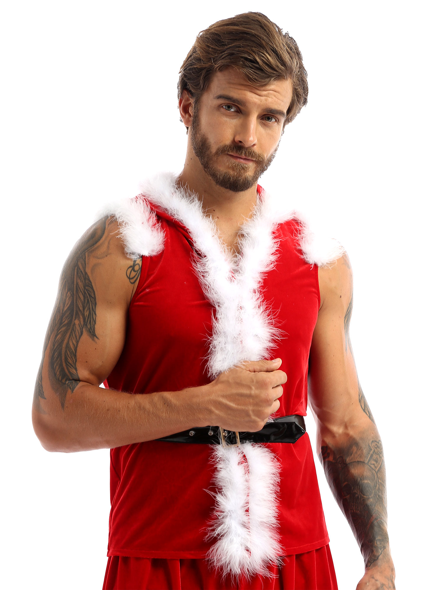 Disfraz de Cosplay de Papá Noe - Men Formal Wear Vest reseña y precio