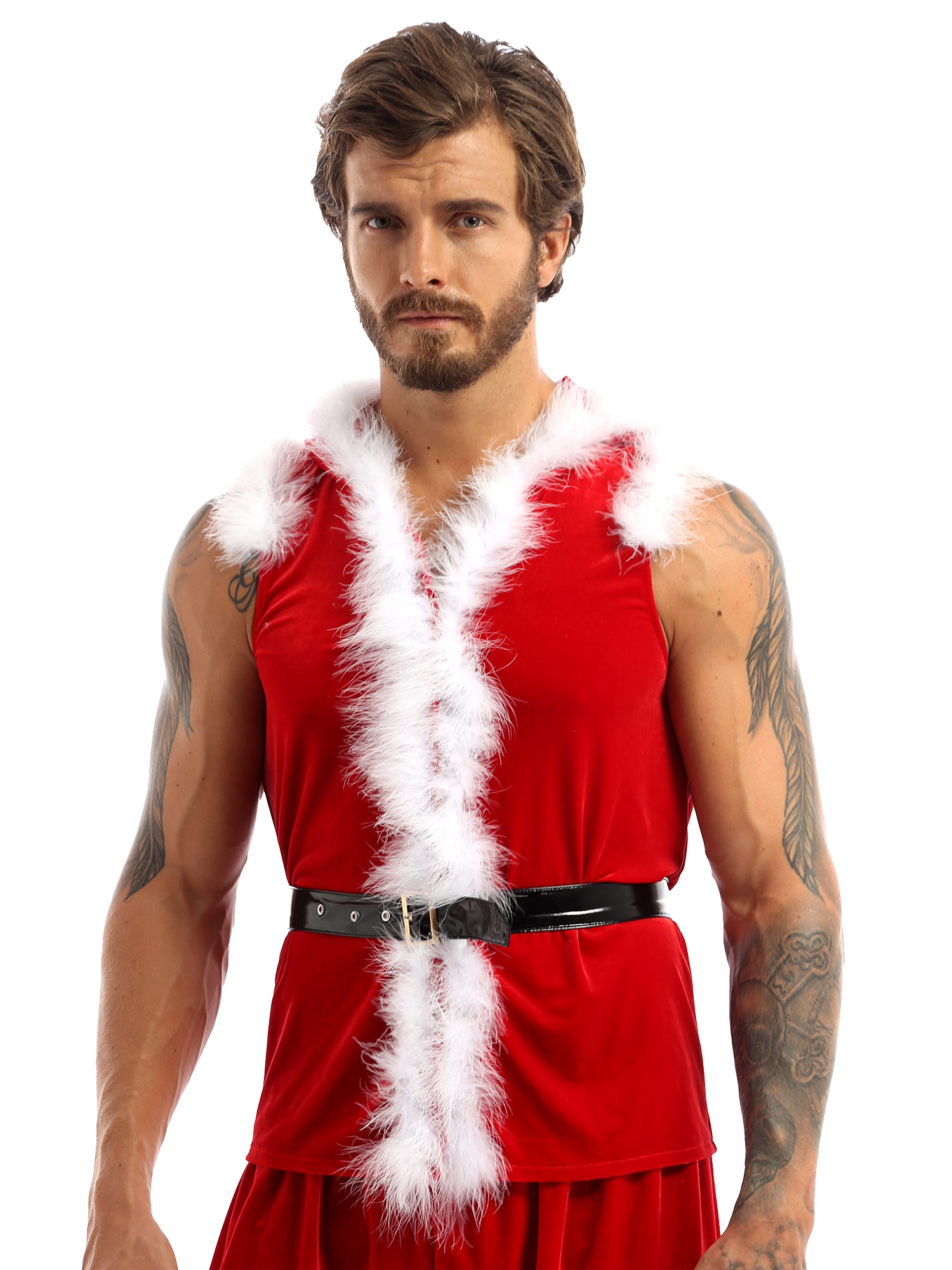 Disfraz de Cosplay de Papá Noe - Men Formal Wear Vest reseña y precio