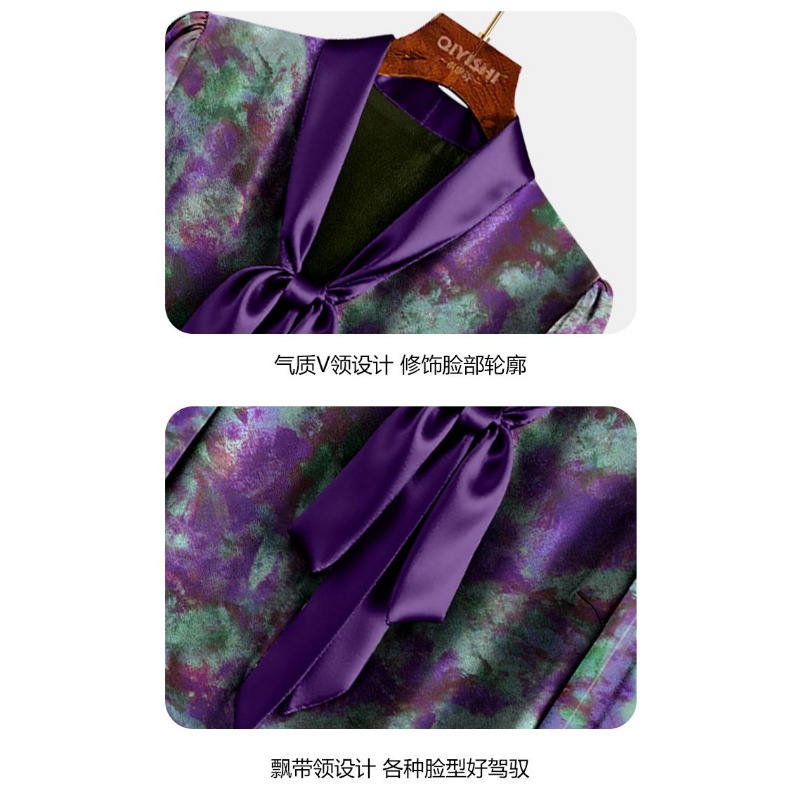 Top elegante con cintura morad - Satin Bow Tie reseña y precio