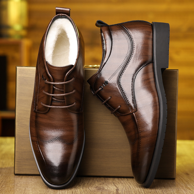 Zapatos de cuero de invierno p - Men'S Style Formal Wear reseña y precio